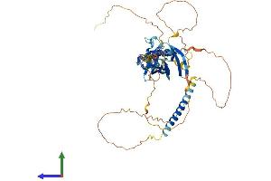 AlphaFold protein structure predicition of Mouse Recombinant Midn Protein, UniprotID Q3TPJ7 (MIDN Protein (AA 1-465) (His tag))