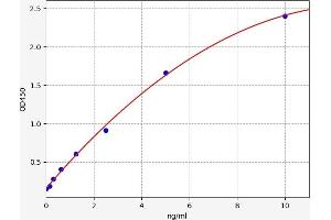 Typical standard curve (Vasohibin 2 ELISA Kit)
