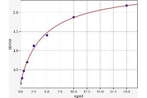 Typical standard curve (ZEB2 ELISA Kit)