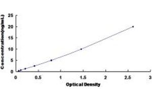 Typical standard curve (CUL9 ELISA Kit)