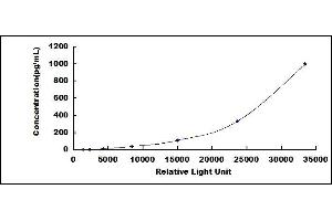 Typical standard curve