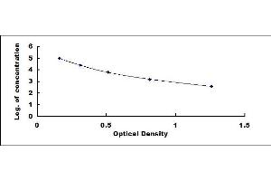 Typical standard curve (Dystroglycan ELISA Kit)
