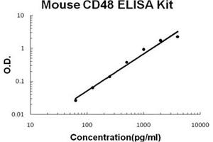 Mouse CD48 PicoKine ELISA Kit standard curve