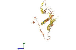 AlphaFold protein structure predicition of Human Recombinant NPIPA3 Protein, UniprotID F8WFD2 (NPIPA3 Protein (AA 1-350) (His tag))