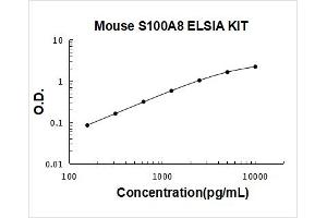 Mouse S100A8 PicoKine ELISA Kit standard curve