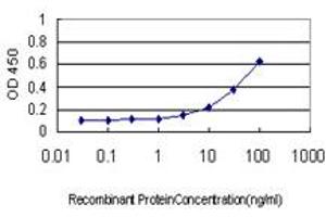 Detection limit for recombinant GST tagged SNF8 is approximately 1ng/ml as a capture antibody. (SNF8 antibody  (AA 23-122))