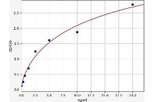 Typical standard curve (DICER1 ELISA Kit)