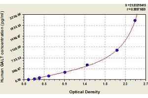 Typical Standard Curve (GALT ELISA Kit)