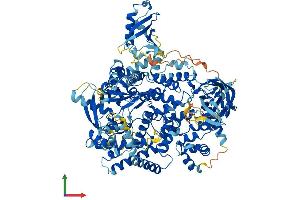 AlphaFold protein structure predicition of Human Recombinant PIK3CB Protein, UniprotID P42338