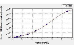 Typical standard curve (ERBB3 ELISA Kit)