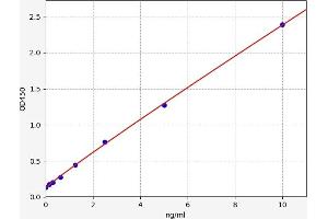 Typical standard curve (Melanoma gp100 ELISA Kit)