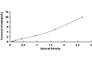 Typical standard curve (C1QTNF3 ELISA Kit)