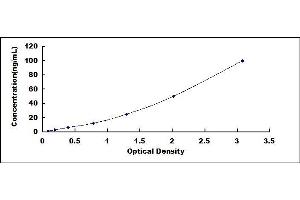 Typical standard curve (PKC epsilon ELISA Kit)