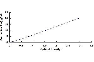 Typical standard curve (Rubicon ELISA Kit)