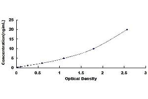 Typical standard curve (Aggrecan ELISA Kit)