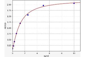 Typical standard curve (TOR3A ELISA Kit)
