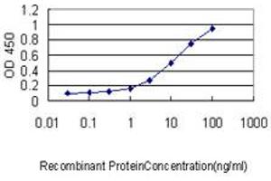Detection limit for recombinant GST tagged MS4A12 is approximately 0. (MS4A12 antibody  (AA 1-267))