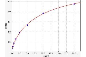 Typical standard curve (SLC16A1 ELISA Kit)