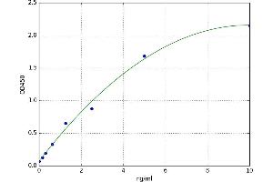 A typical standard curve (SORL1 ELISA Kit)