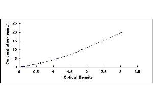 Typical standard curve (CUBN ELISA Kit)