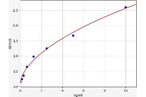 Typical standard curve (Caspase 9 ELISA Kit)