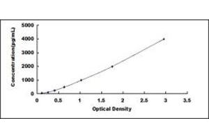 Typical standard curve (MT-ND5 ELISA Kit)