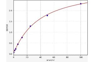Typical standard curve (SERPINA3 ELISA Kit)