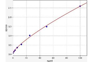 Typical standard curve (IL7R ELISA Kit)