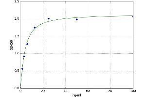 A typical standard curve (ABCC4 ELISA Kit)