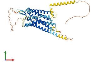 AlphaFold protein structure predicition of Human Recombinant AVPR1A Protein, UniprotID P37288 (AVPR1A Protein (AA 1-418) (His tag))