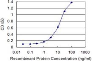 Detection limit for recombinant GST tagged STX16 is 0. (Syntaxin 16 antibody  (AA 1-99))