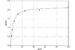 A typical standard curve (Anti-Cyclic Citrullinated Peptide Antibody ELISA Kit)