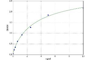 A typical standard curve (LHCGR ELISA Kit)