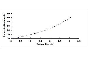 Typical standard curve (Dermcidin ELISA Kit)