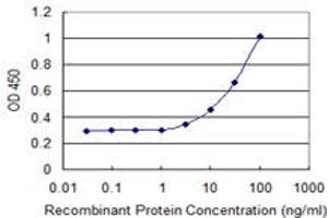 Detection limit for recombinant GST tagged RGS18 is 1 ng/ml as a capture antibody. (RGS18 antibody  (AA 1-235))