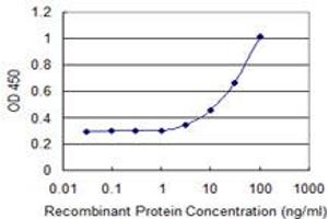 Detection limit for recombinant GST tagged RGS18 is 1 ng/ml as a capture antibody. (RGS18 antibody  (AA 1-235))