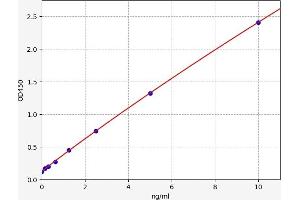 Typical standard curve (OTUD5 ELISA Kit)