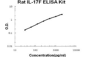 Rat IL-17F PicoKine ELISA Kit standard curve