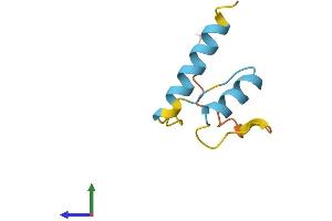 AlphaFold protein structure predicition of Human Recombinant PSPHP1 Protein, UniprotID O15172 (PSPHL Protein (AA 1-72) (Fc Tag))