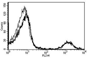 Flow Cytometry (FACS) image for anti-Membrane-Spanning 4-Domains, Subfamily A, Member 1 (MS4A1) antibody (PE) (ABIN1106040) (CD20 antibody  (PE))