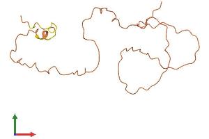 AlphaFold protein structure predicition of Human Recombinant KRTAP9-6 Protein, UniprotID A8MVA2