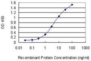 Detection limit for recombinant GST tagged UBE2K is 0. (UBE2K antibody  (AA 1-40))