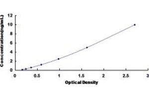 Typical standard curve (NADK ELISA Kit)