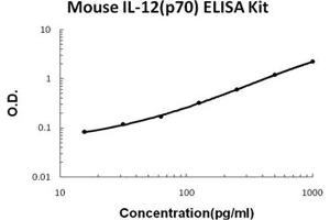 Mouse IL-12(p70) PicoKine ELISA Kit standard curve (IL12A ELISA Kit)