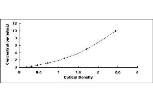 Typical standard curve (NFkB ELISA Kit)