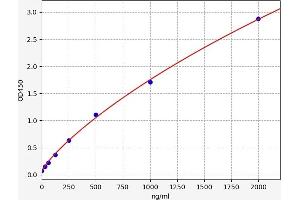 Typical standard curve (LYZ ELISA Kit)