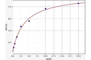 Typical standard curve (slc25a13 ELISA Kit)