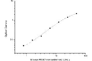 Typical standard curve (PKM ELISA Kit)
