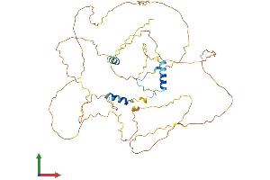 AlphaFold protein structure predicition of Human Recombinant GPBP1 Protein, UniprotID Q86WP2 (GC-Rich Promoter Binding Protein 1 (GPBP1) (AA 1-473) protein (His tag))