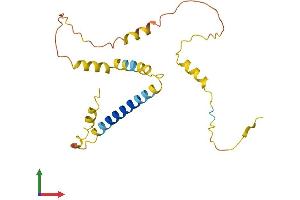 AlphaFold protein structure predicition of Mouse Recombinant Ptprcap Protein, UniprotID Q64697 (PTPRCAP Protein (AA 1-197) (His tag))